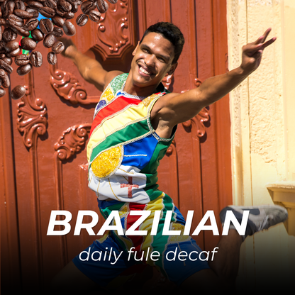Zrnková Káva Brazilian Daily Fuel Decaf 100% Arabica