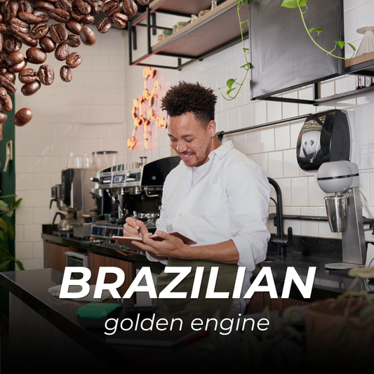 Zrnková káva Brazilian Golden Engine 100% Arabica